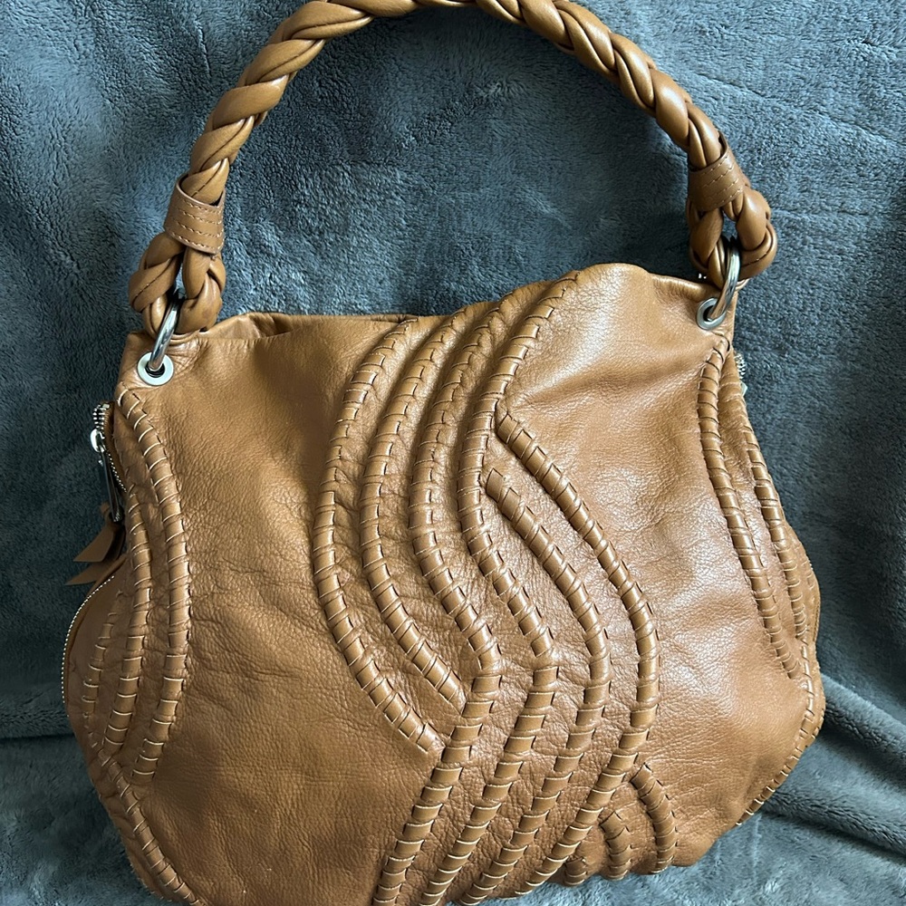 Fenn Wright Manson Brown Hobo Bag with Braided Handle